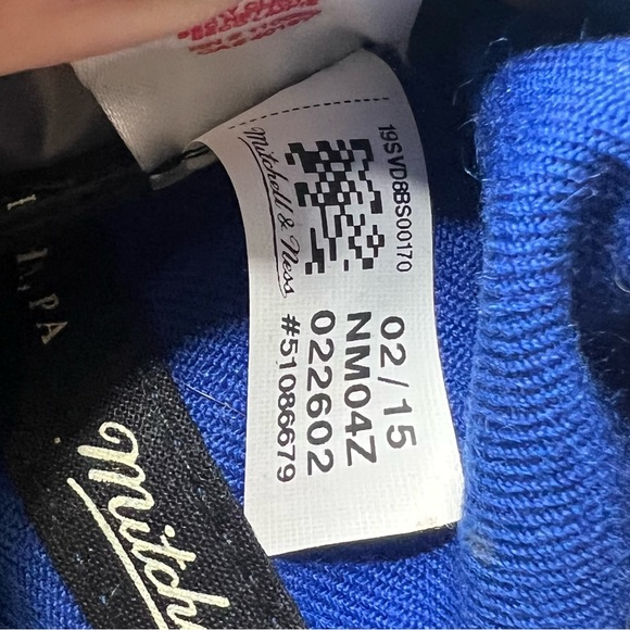 Mitchell & Ness 2015 Golden State Warriors Snap Back Hat in Blue Yellow - Picture 11 of 11